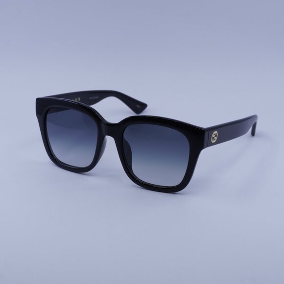 Gucci GG1338SK 003 Sunglasses Black Square Frame, Grey Gradient Lenses